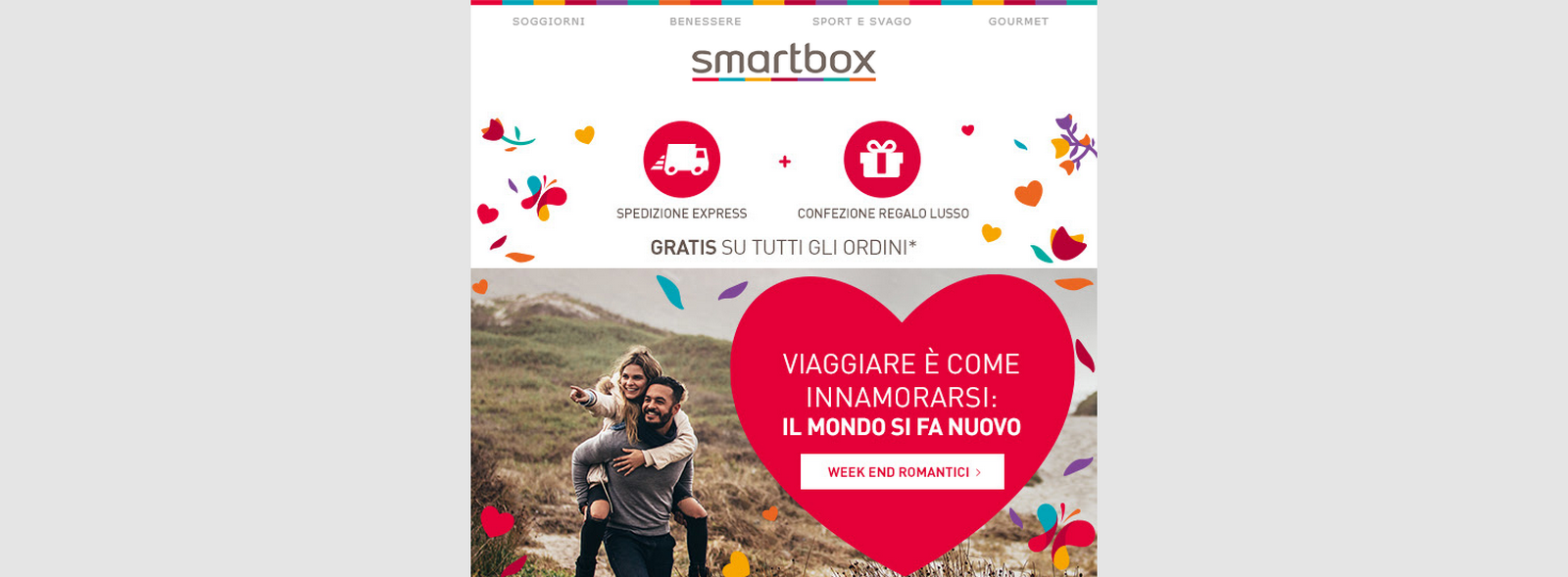 Smartbox febbraio 2019, codice sconto 8%