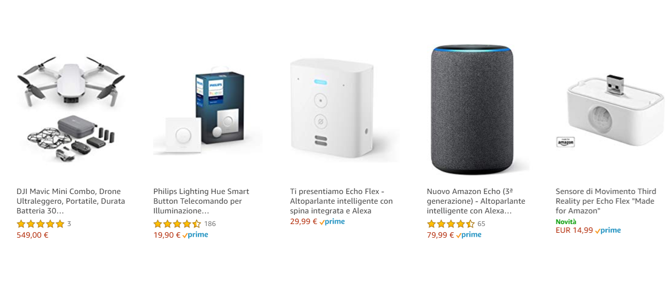 5 nuovi prodotti su Amazon di alta qualità