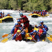 Rafting in Trentino sul fiume Noce in Val di Sole