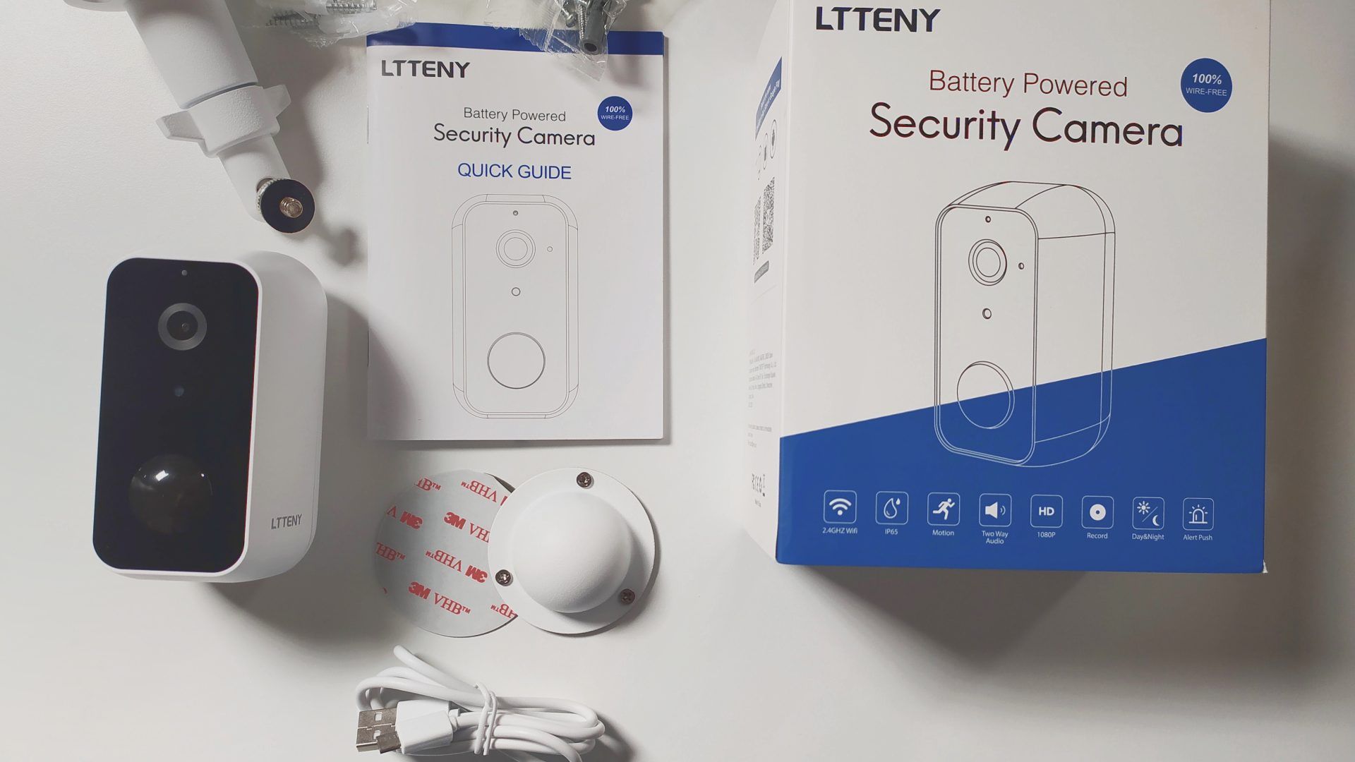 Telecamera Wi-Fi da esterno a batterie con sensore PIR