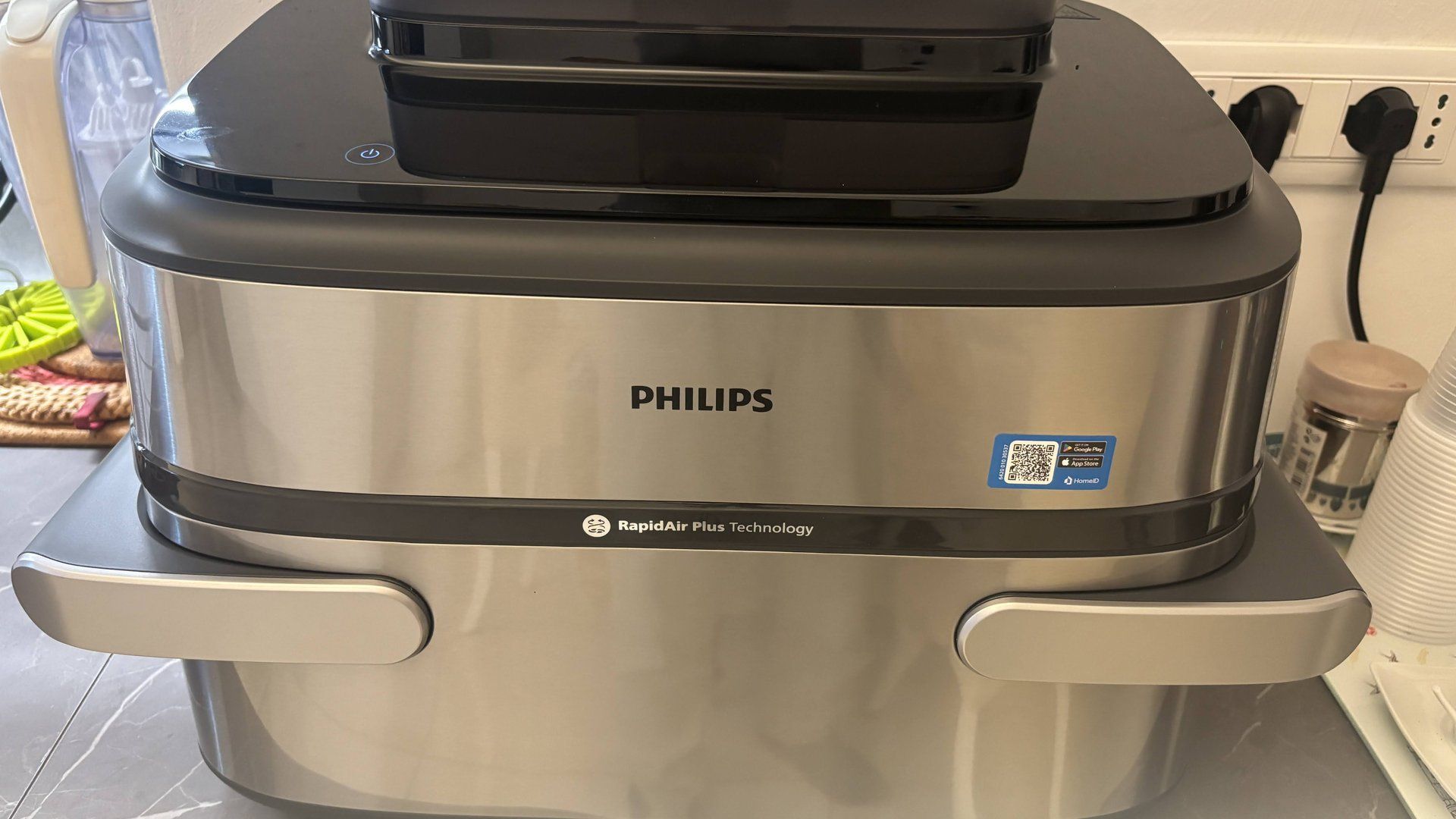 Philips Airfryer Serie 5000 con doppio scomparto e funzione vapore SteamFry