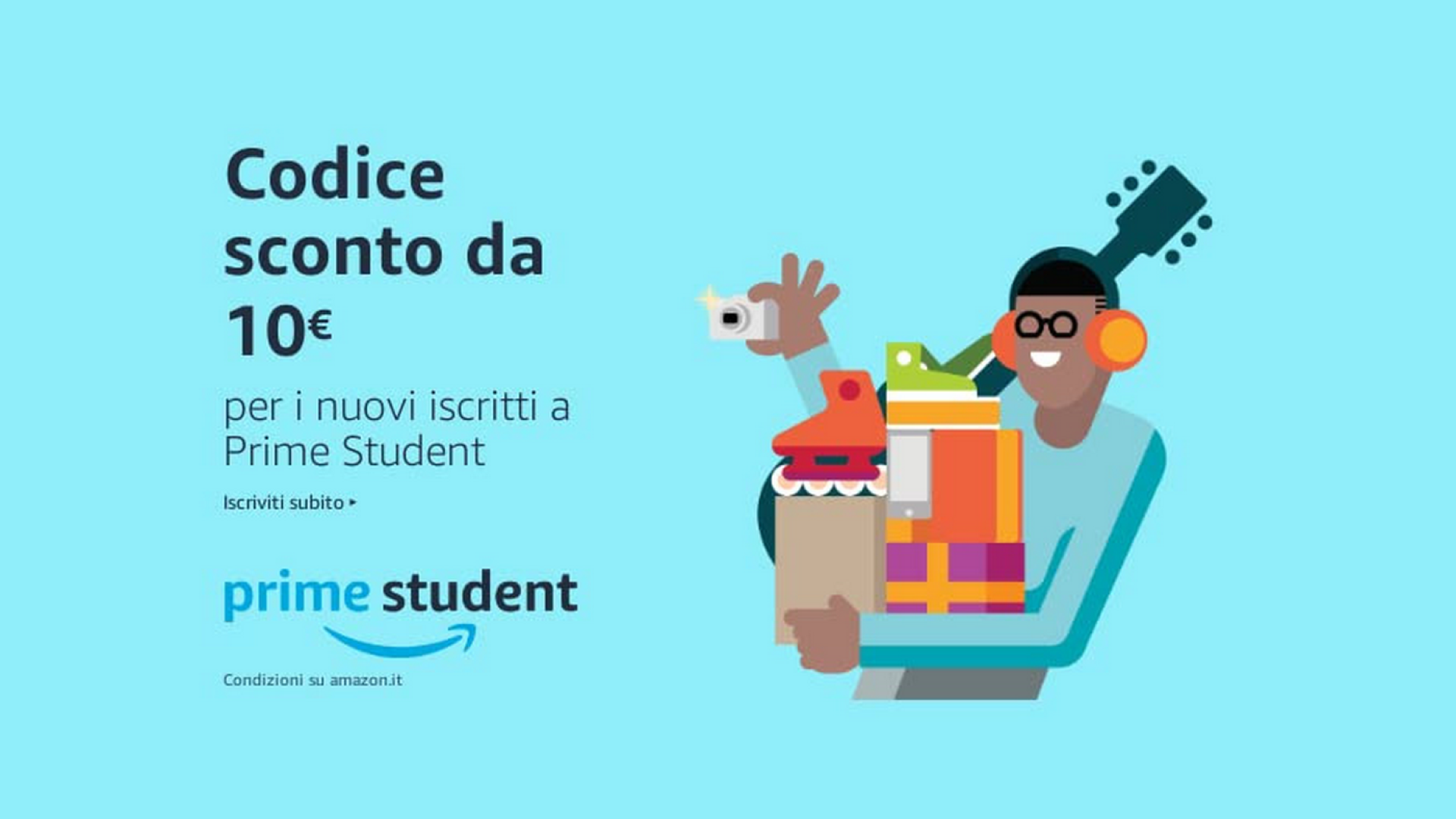 Amazon Prime Student: l'abbonamento Prime al 50%