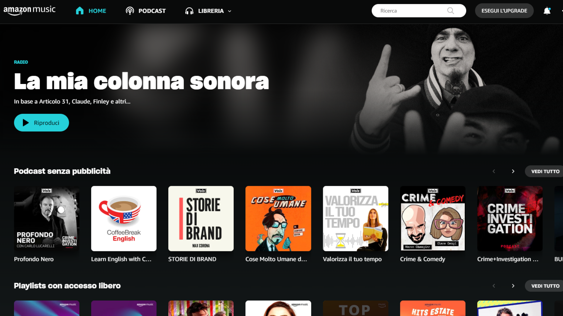 Amazon Music: 4 mesi gratis per i clienti Prime