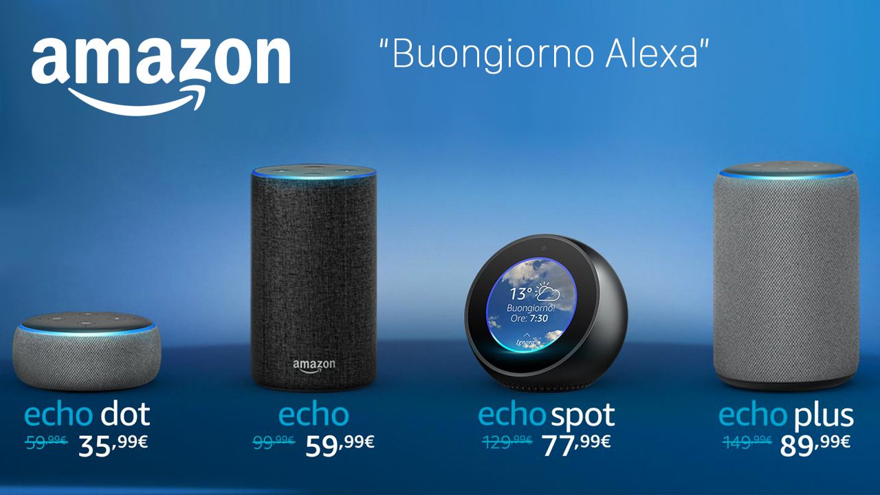 Amazon lancia Alexa anche in Italia, ecco i 5 dispositivi